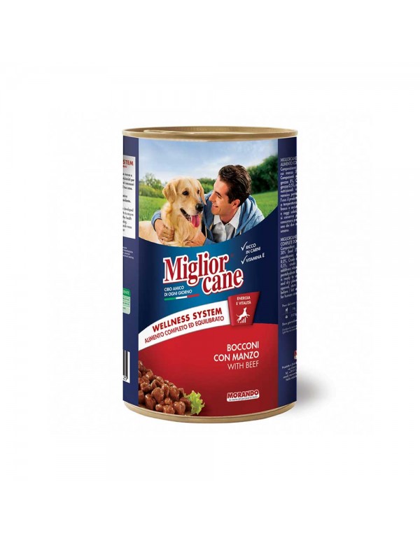 Morando - Migliorcane Chunks 1250 gr Μοσχαρίσιο κρέας, 1728 τμχ (παλέτα)