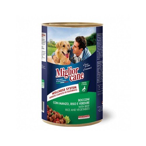 Morando - Κομμάτια Migliorcane 1250γρ Μοσχάρι Ρύζι Λαχανικά, 1728 τεμάχια (παλέτα)
