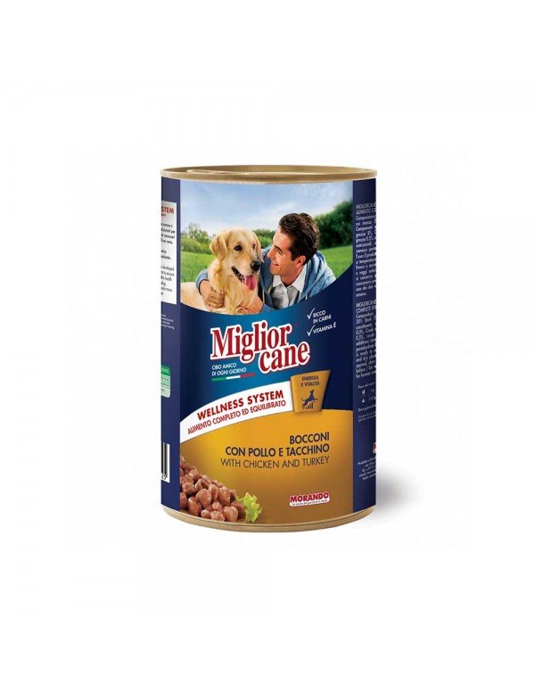 Morando - Κομμάτια Migliorcane 1250γρ Κοτόπουλο Γαλοπούλα, 1728 τεμάχια (παλέτα)