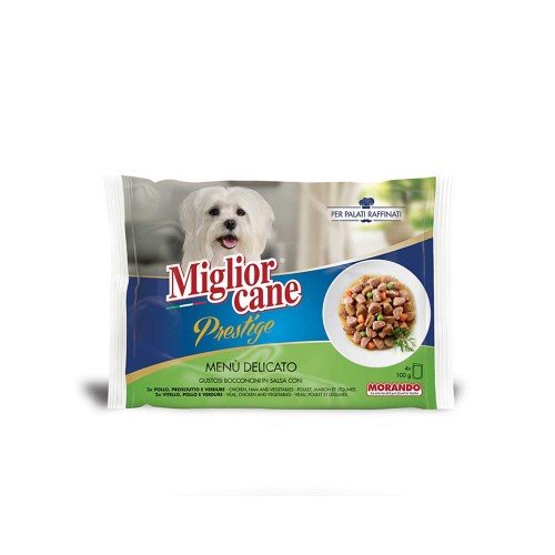 Morando - Migliorcane Prestige 4x100gr Delicate, 864τμχ (παλέτα)