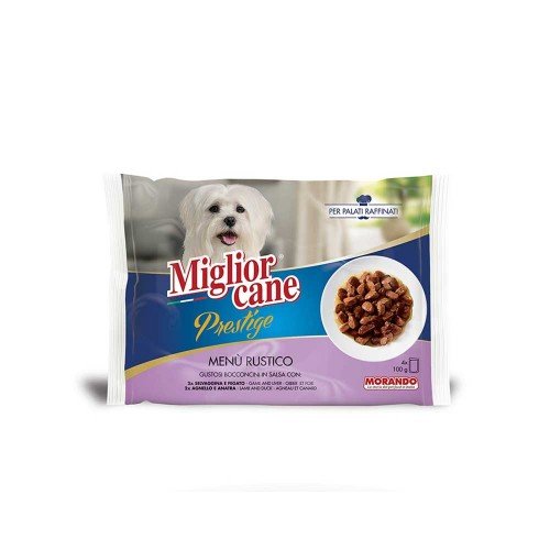 Morando - Migliorcane Prestige 4x100gr Rustic, 864 τεμάχια (παλέτα)