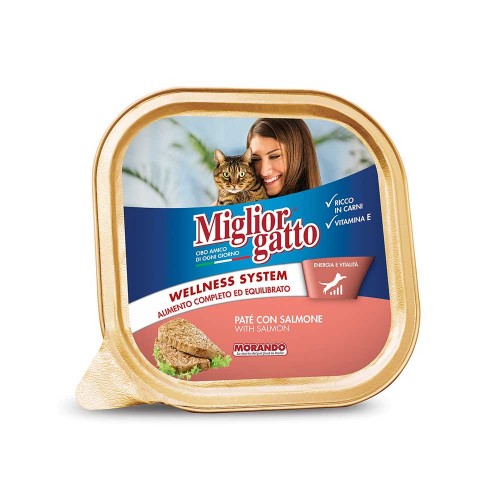 Morando - Δίσκος Migliorgatto 100γρ Σολομός, 3840τμχ (παλέτα)