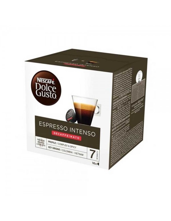 Dolce Gusto - Espresso Intenso Decaf 99,2 g 16 καπάκια, 432 τμχ (παλέτα)