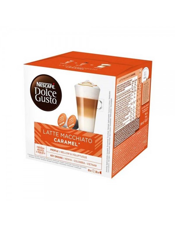 Dolce Gusto - Latte Macchiato Caramel 145,6 g 16 καπάκια, 432 τμχ (παλέτα)