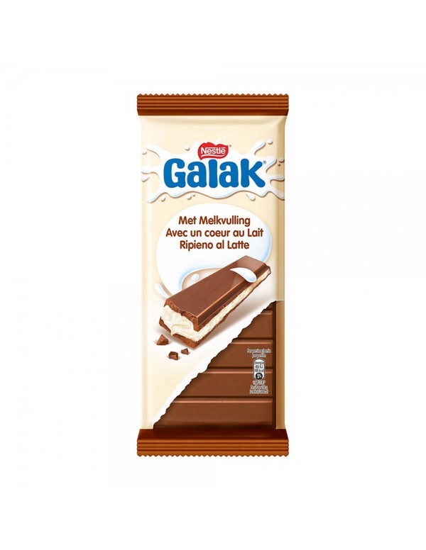 Galak - Μπάρα Σοκολάτας 100γρ Γεμιστή με Γάλα, 6118τμχ (παλέτα)
