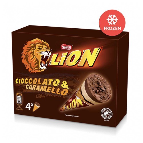 Lion - Χωνάκι Καραμέλας 4 τεμάχια x63.3gr, 792τμχ (παλέτα)