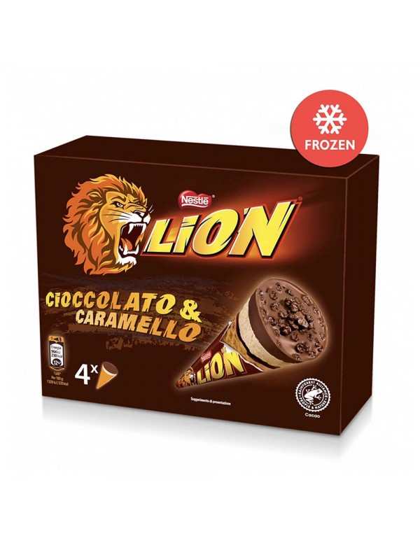 Lion - Χωνάκι Καραμέλας 4 τεμάχια x63.3gr, 792τμχ (παλέτα)