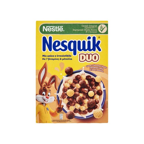 Nesquik - Δημητριακά Duo 325gr Κακάο & Λευκή Σοκολάτα, 336 τεμάχια (παλέτα)