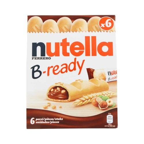 Nutella - B-Ready 6 τεμάχια 132γρ, 1152 τεμάχια (παλέτα)