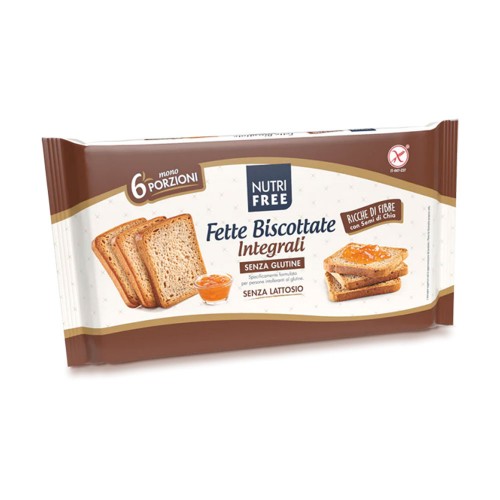 Nutrifree - Φρυγανιά Fette ολικής αλέσεως 225gr, 540τμχ (παλέτα)