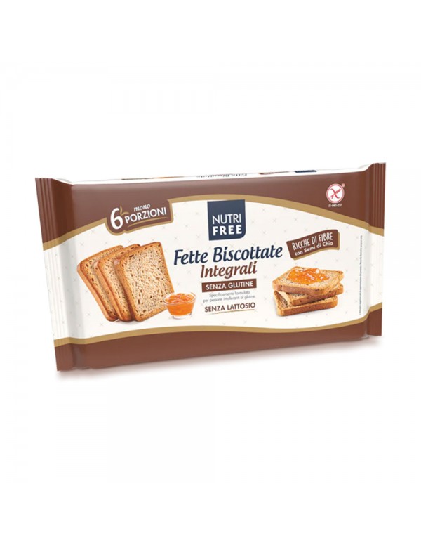 Nutrifree - Φρυγανιά Fette ολικής αλέσεως 225gr, 540τμχ (παλέτα)