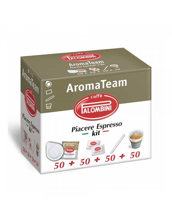 Palombini - Caffè Aroma Team 50 κάψουλες + πλήρες κιτ, 130 τεμάχια (παλέτα)
