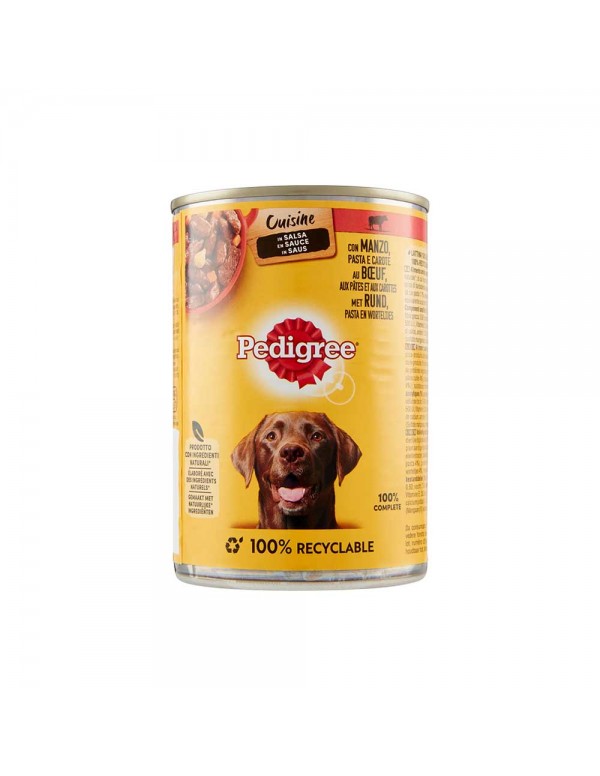 Pedigree - Ζυμαρικά 400γρ σε λωρίδες σάλτσας με μοσχάρι και λαχανικά, 1584 τεμάχια (παλέτα)