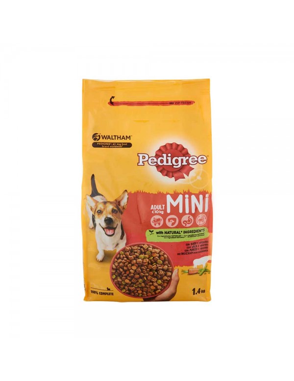 Pedigree - Κροκέτες 1,4 kg για ενήλικο σκύλο με μοσχάρι και λαχανικά, 192 τεμάχια (παλέτα)