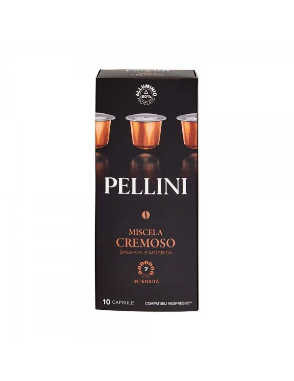 Pellini - 10 Caps 55gr Cremoso Comp. Nespresso, 3300 τμχ (παλέτα)