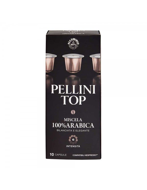 Pellini - 10 Caps 55gr Top Arabica Comp. Nespresso, 3300 τμχ (παλέτα)