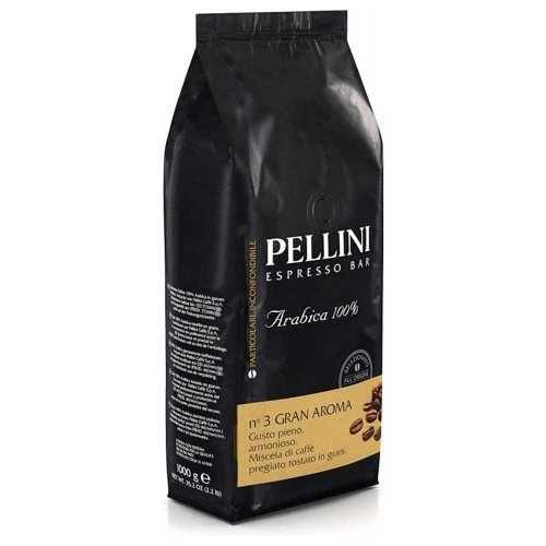 Pellini - Κόκκοι καφέ 1000γρ Νο. 3 Gran Aroma, 432 τεμάχια (παλέτα)