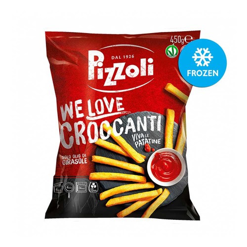 Pizzoli - Τσιπς "We Love" 450 γρ Τραγανό, 1100 τμχ (παλέτα)