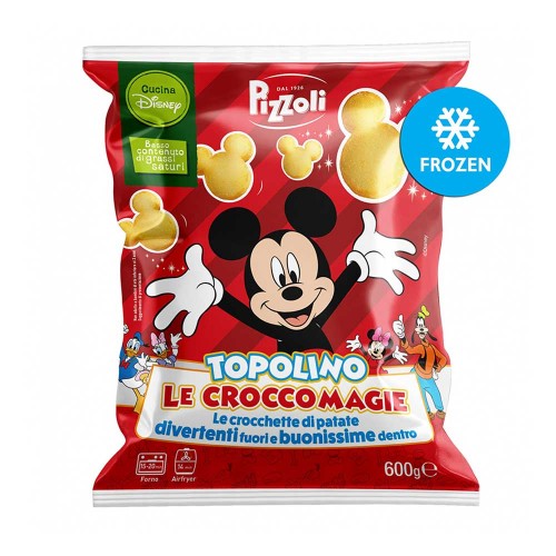 Pizzoli - Μίκυ Μάους Τσιπς 600gr Le Croccomagie, 810τμχ (παλέτα)