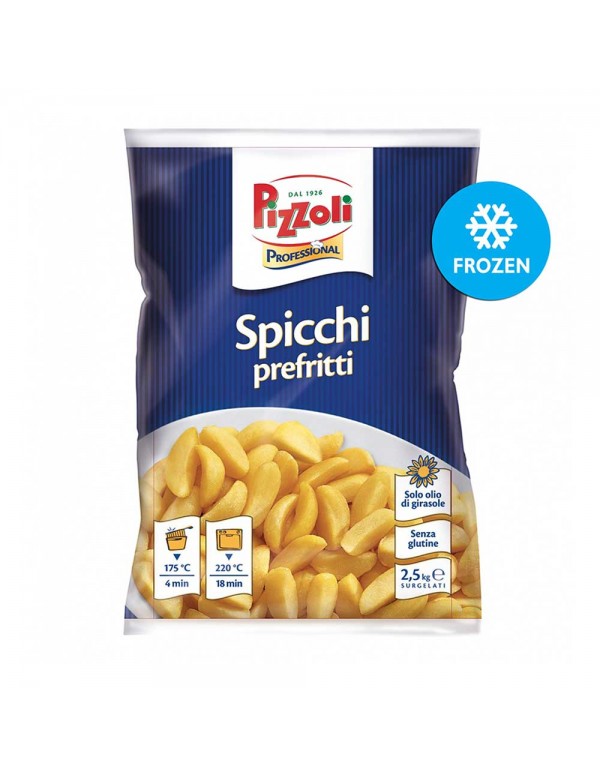 Pizzoli - Επαγγελματικές Πατάτες 2,5 kg Wedges, 324 τμχ (παλέτα)