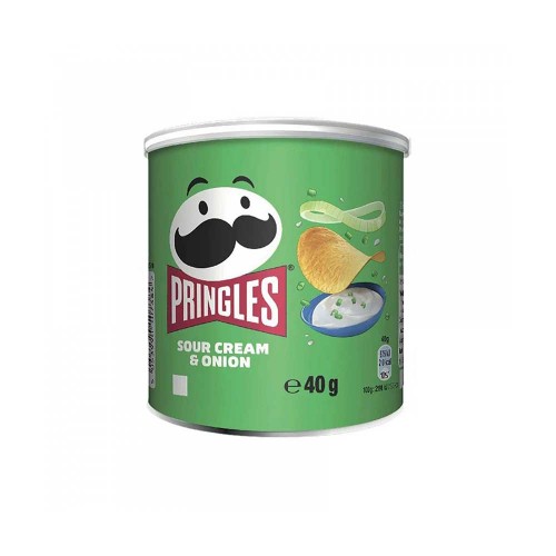 Pringles - 40γρ Ξινή κρέμα & κρεμμύδι, 1728 τεμάχια (παλέτα)