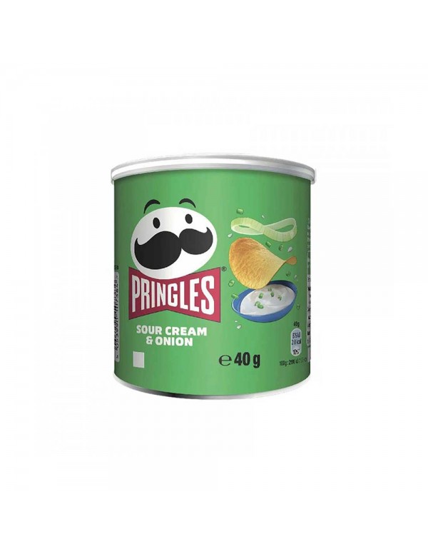 Pringles - 40γρ Ξινή κρέμα & κρεμμύδι, 1728 τεμάχια (παλέτα)