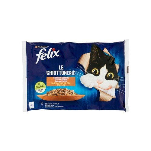 Felix - Le Ghiottonerie 4x85gr Αρνί & Κουνέλι, 1008τμχ (παλέτα)