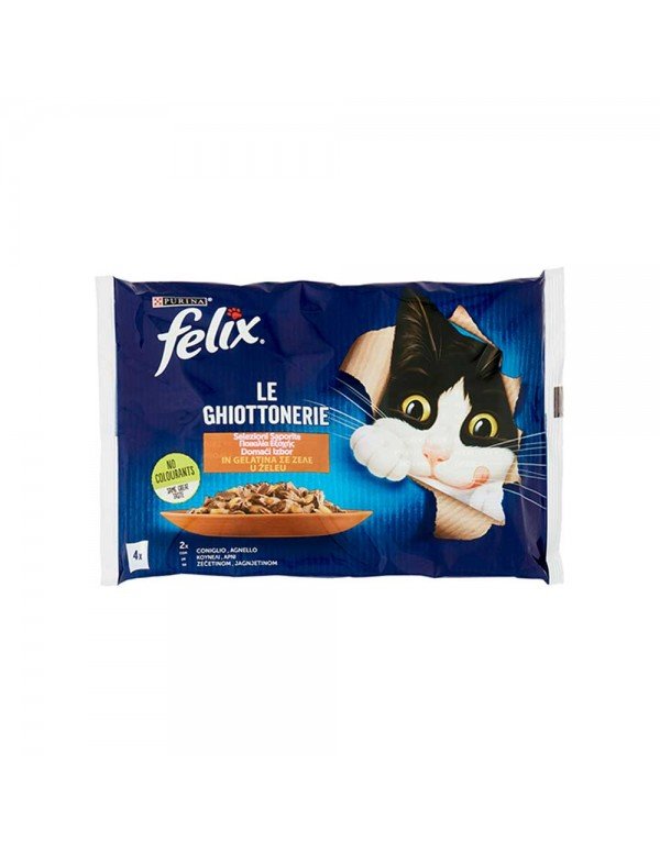 Felix - Le Ghiottonerie 4x85gr Αρνί & Κουνέλι, 1008τμχ (παλέτα)