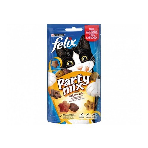 Felix - Σνακ Party Mix 60γρ. Κοτόπουλο με Συκώτι και Γαλοπούλα, 2304 τεμάχια (παλέτα)