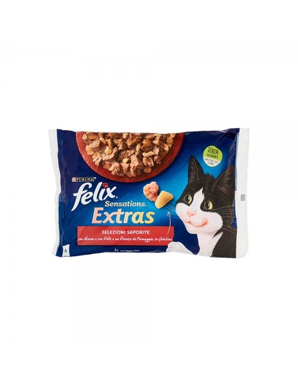 Felix - Sensations Extras 4x85gr Bee & Che - Chi & Bac, 2304τμχ (παλέτα)