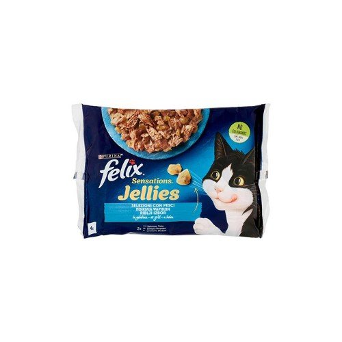 Felix - Ζελέ Sensations 4x85gr Πέστροφα & Σολομός, 1008 τεμάχια (παλέτα)