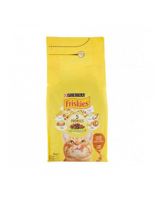 Friskies - Γάτα 2kg Ενήλικη Κοτόπουλο Γαλοπούλα Λαχανικά, 192 τεμάχια (παλέτα)