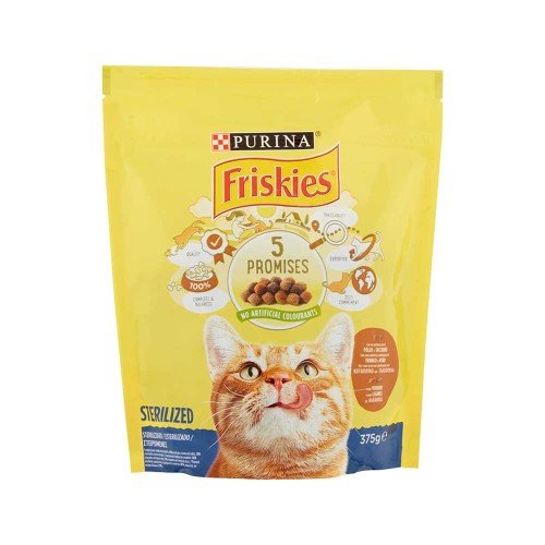 Friskies - Γάτα 375γρ Αποστειρωμένο Κοτόπουλο Γαλοπούλα Λαχανικά, 480 τεμάχια (παλέτα)