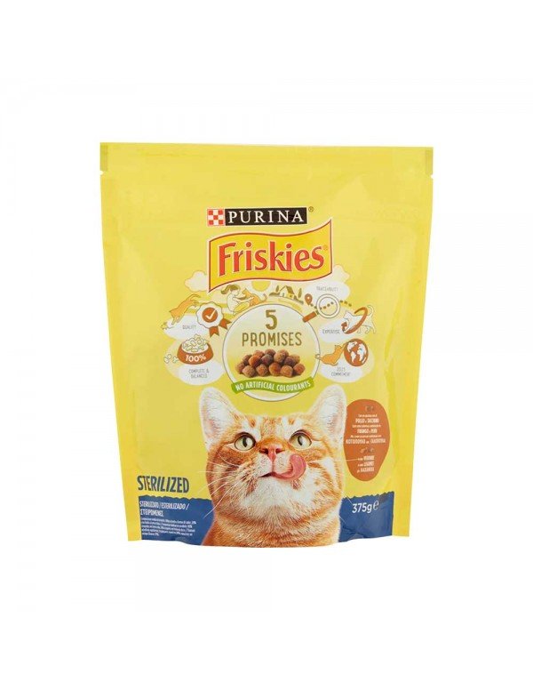 Friskies - Γάτα 375γρ Αποστειρωμένο Κοτόπουλο Γαλοπούλα Λαχανικά, 480 τεμάχια (παλέτα)