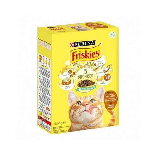 Friskies - Γάτα 400γρ Κοτόπουλο Γαλοπούλα Λαχανικά, 800 τεμάχια (παλέτα)