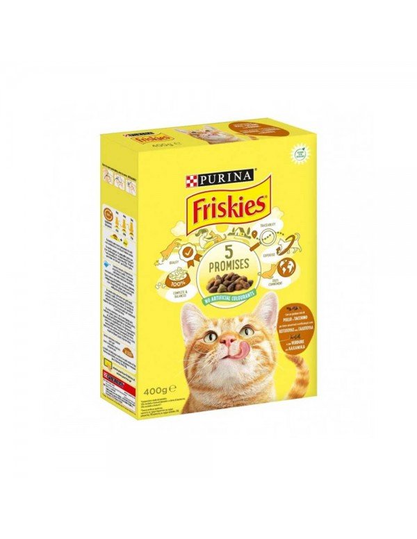 Friskies - Γάτα 400γρ Κοτόπουλο Γαλοπούλα Λαχανικά, 800 τεμάχια (παλέτα)