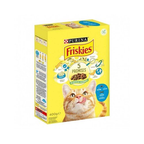 Friskies - Γάτα 400γρ Σολομός Λαχανικών, 800 τεμάχια (παλέτα)