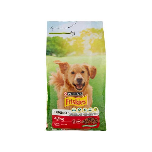Friskies - Σκύλος 4kg Active Beef, 108 τεμάχια (παλέτα)