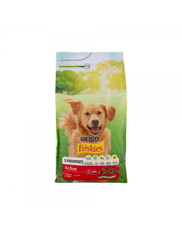 Friskies - Σκύλος 4kg Active Beef, 108 τεμάχια (παλέτα)