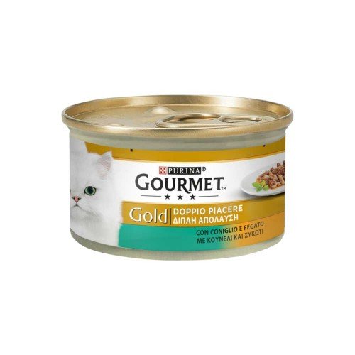 Gourmet - Gold Double Pleasure 85gr Κουνέλι & Συκώτι, 5040 τεμάχια (παλέτα)