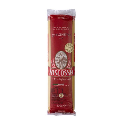 Riscossa - Pasta N°002 Σπαγγέτι 500gr, 2160τμχ (παλέτα)