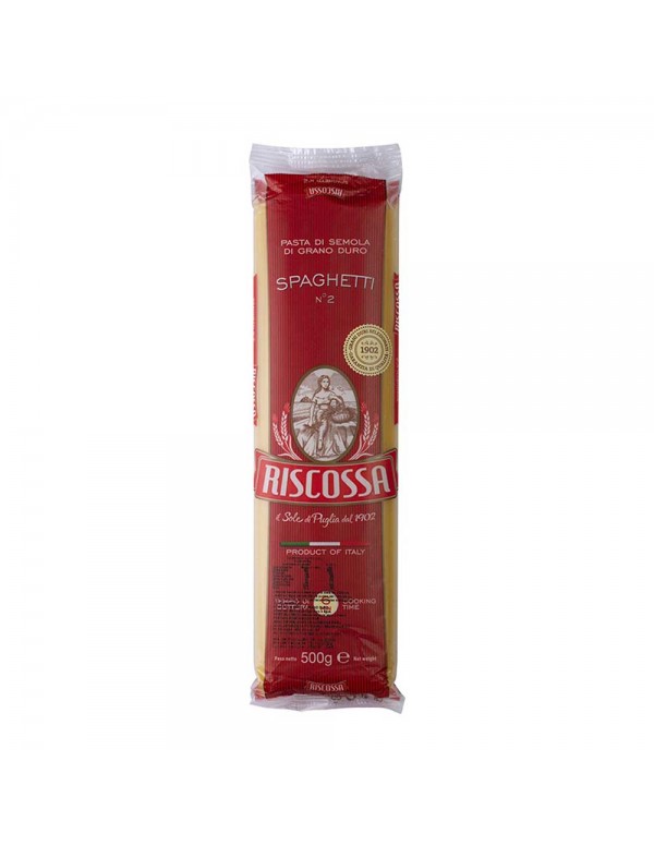 Riscossa - Pasta N°002 Σπαγγέτι 500gr, 2160τμχ (παλέτα)