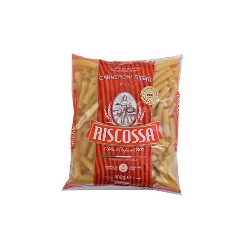 Riscossa - Ζυμαρικά N°021 Ριμπ Κανερόνι 500gr, 960τμχ (παλέτα)