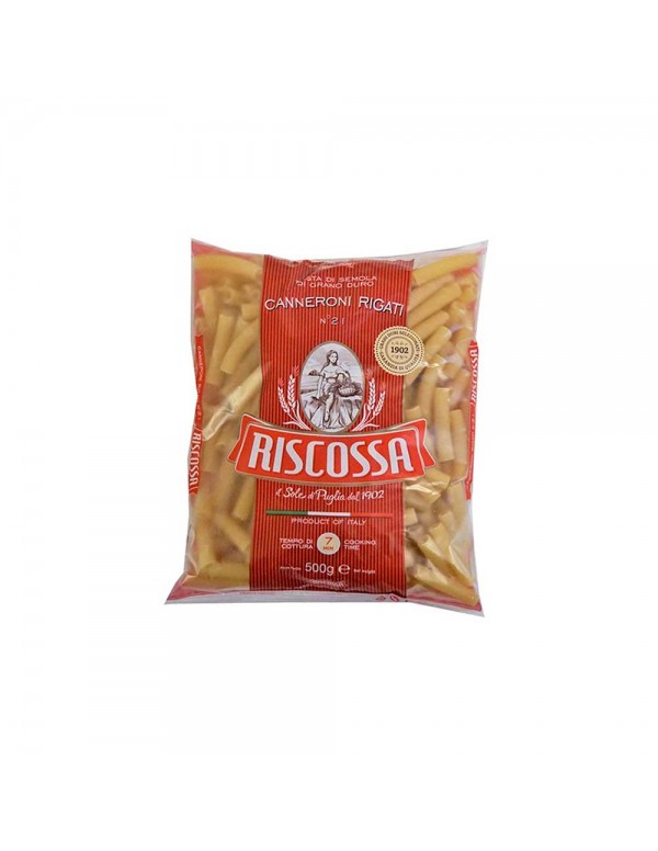 Riscossa - Ζυμαρικά N°021 Ριμπ Κανερόνι 500gr, 960τμχ (παλέτα)