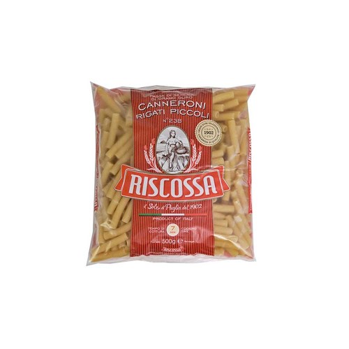 Riscossa - Pasta N°023B Canneroni Rigati Piccoli 500gr, 1152τμχ (παλέτα)
