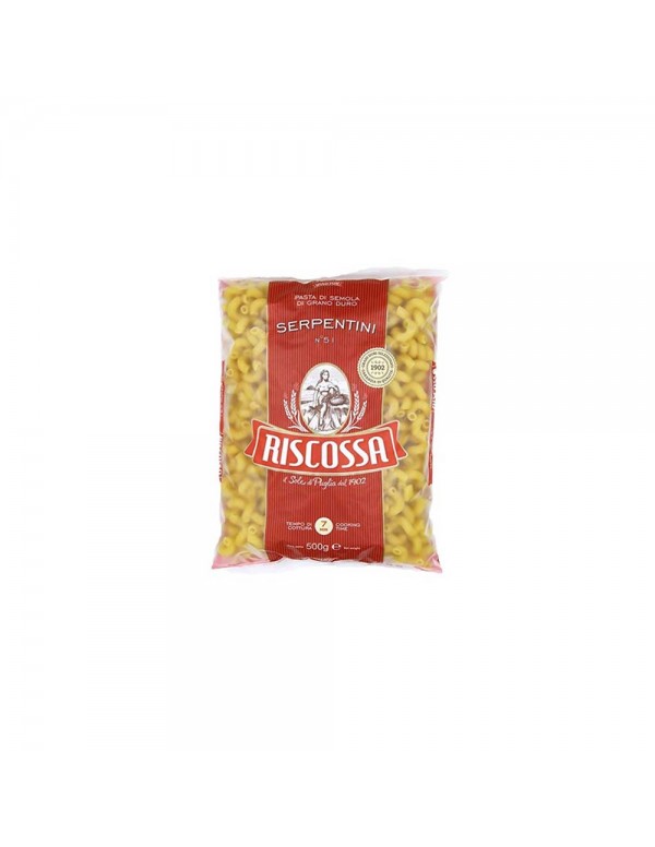Riscossa - Ζυμαρικά Αρ. 051 Serpentini 500γρ, 840 τεμάχια (παλέτα)