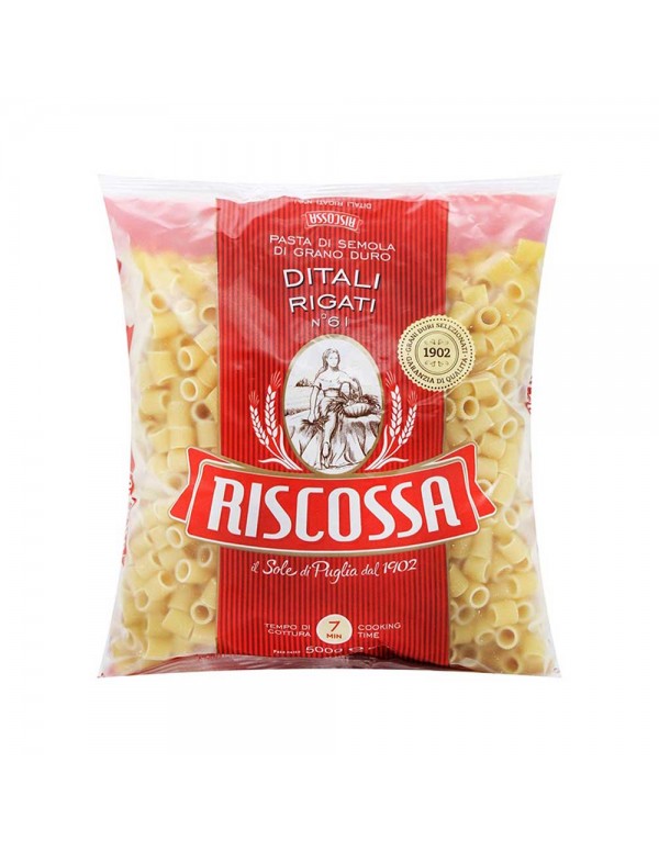 Riscossa - Pasta N°061 Thimble Rigati 500gr, 1152τμχ (παλέτα)