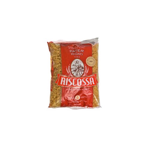 Riscossa - Ζυμαρικά Νο. 063 Pater Rigati 500gr, 1152 τεμάχια (παλέτα)