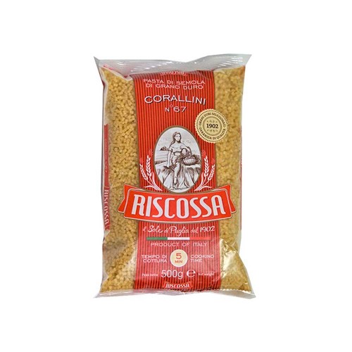 Riscossa - Pasta N°067 Corallini 500gr, 1728τμχ (παλέτα)