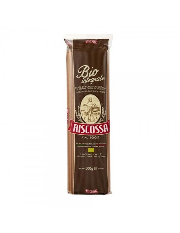 Riscossa - Ζυμαρικά ολικής αλέσεως N°012 Linguine Bio 500gr, 2000τμχ (παλέτα)
